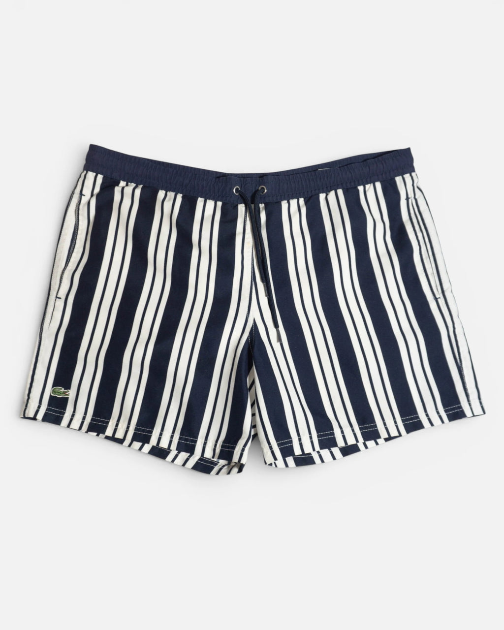Bañador Lacoste de Rayas Azul Marino — Talla M