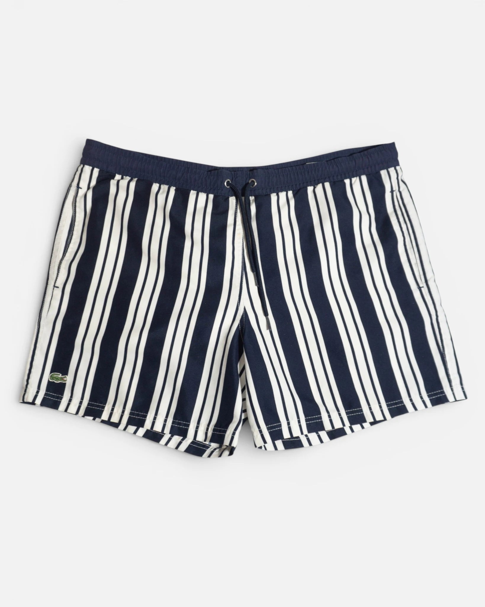 Bañador Lacoste de Rayas Azul Marino — Talla M
