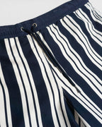 Bañador Lacoste de Rayas Azul Marino — Talla M