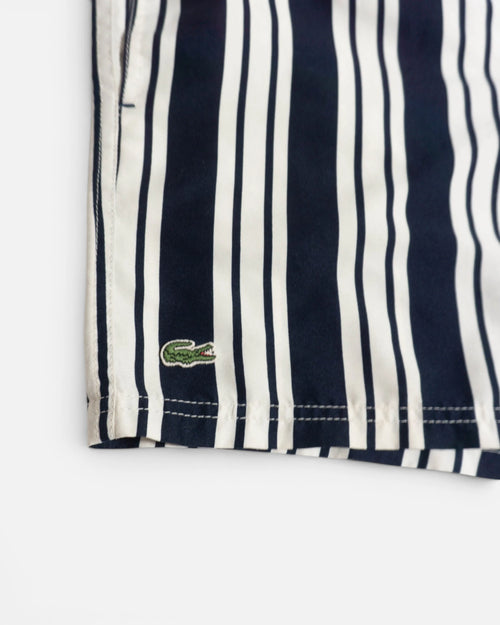 Bañador Lacoste de Rayas Azul Marino — Talla M