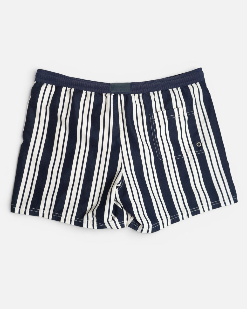 Bañador Lacoste de Rayas Azul Marino — Talla M