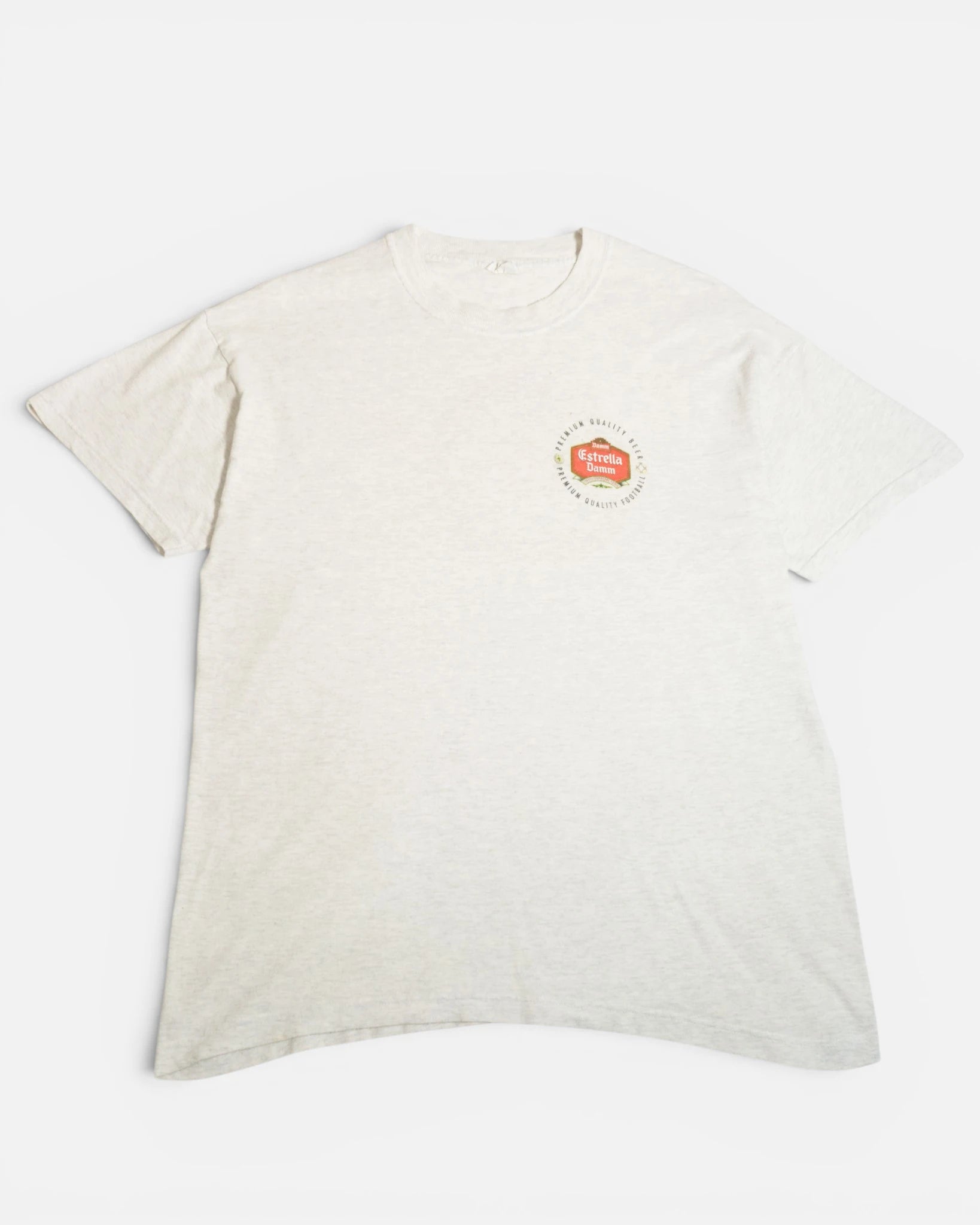 Camiseta Estrella Damm LFP Fútbol Vintage — Talla L