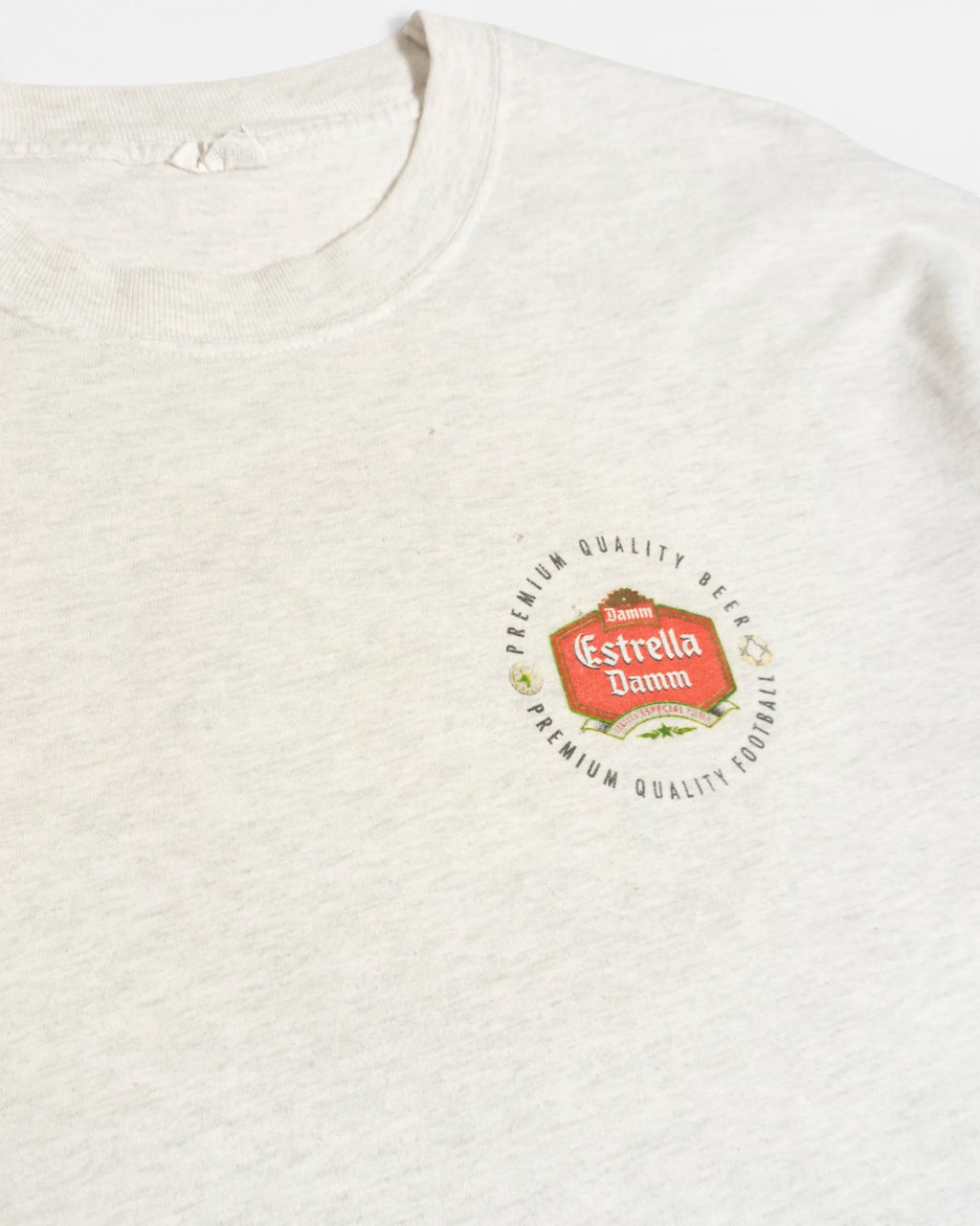 Camiseta Estrella Damm LFP Fútbol Vintage — Talla L