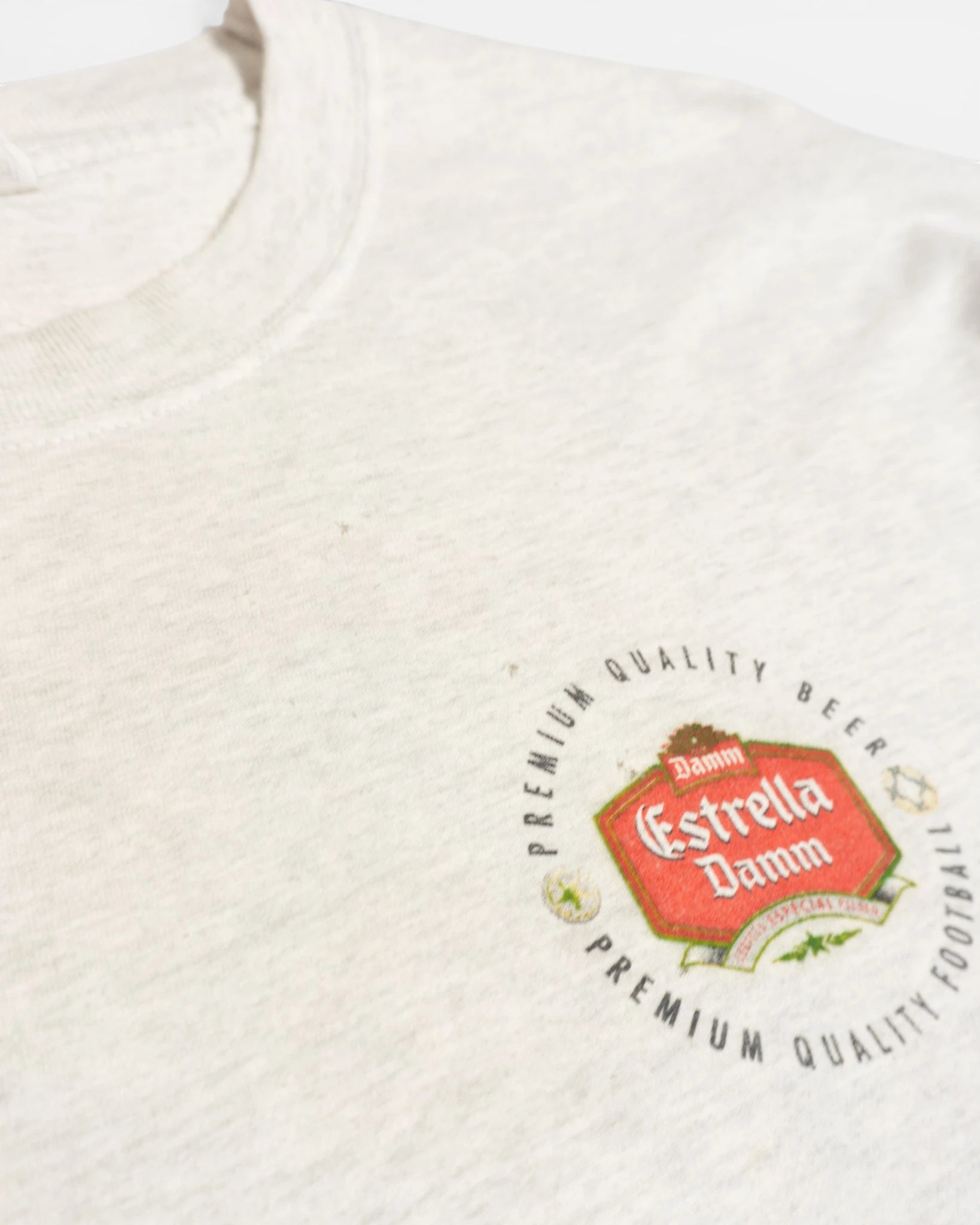 Camiseta Estrella Damm LFP Fútbol Vintage — Talla L