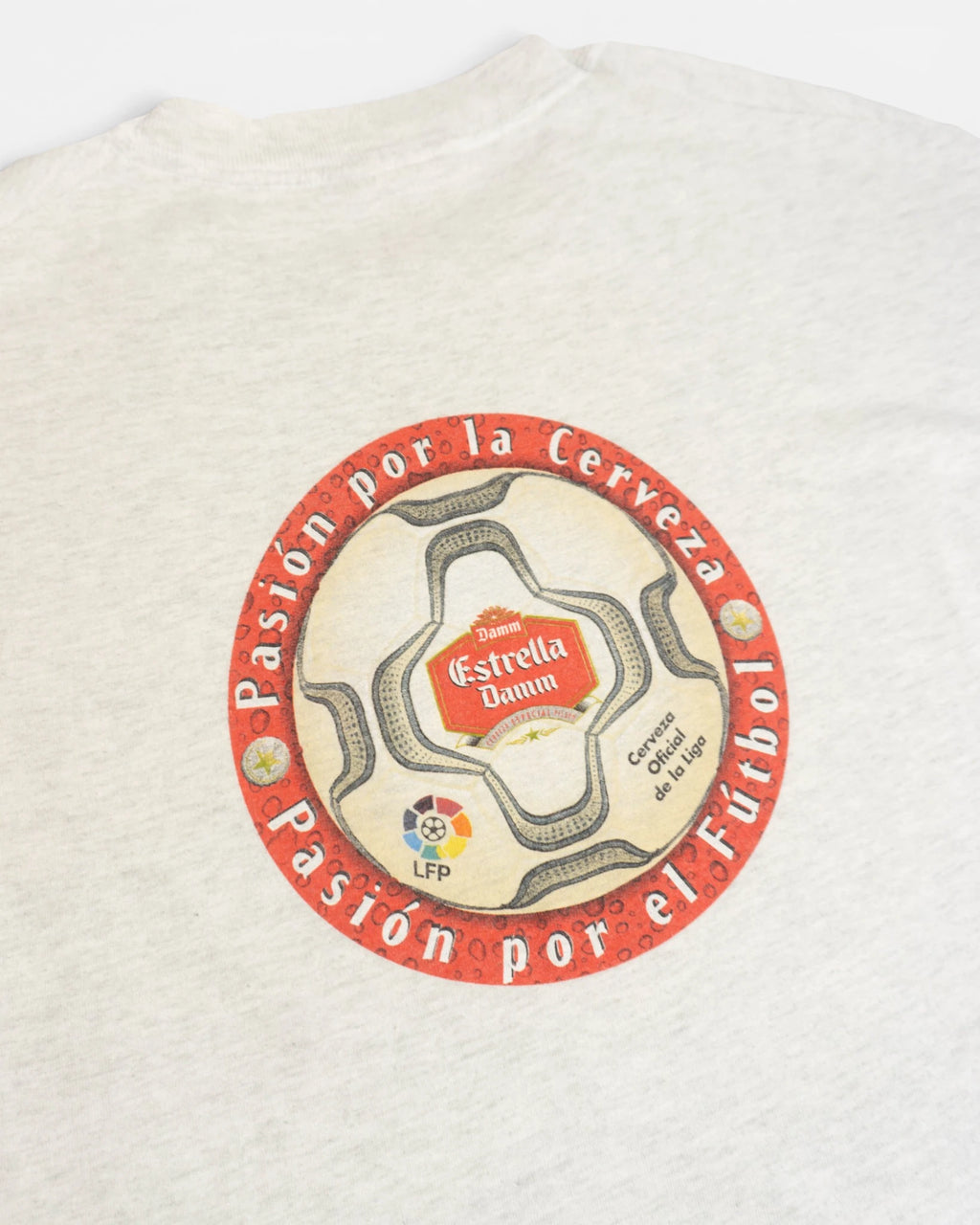 Camiseta Estrella Damm LFP Fútbol Vintage — Talla L