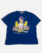 Camiseta Los Simpson Homer DJ Vintage Azul — Talla L