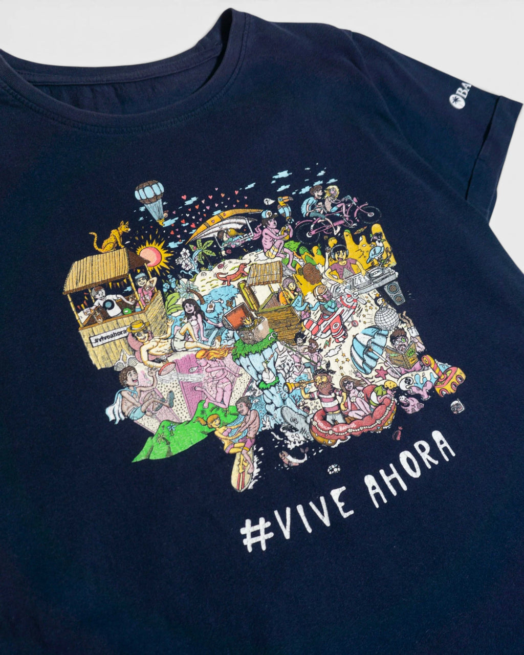 Camiseta Ron Barcelo Kukuxumusu Vive Ahora — Talla XS