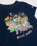 Camiseta Ron Barcelo Kukuxumusu Vive Ahora — Talla XS