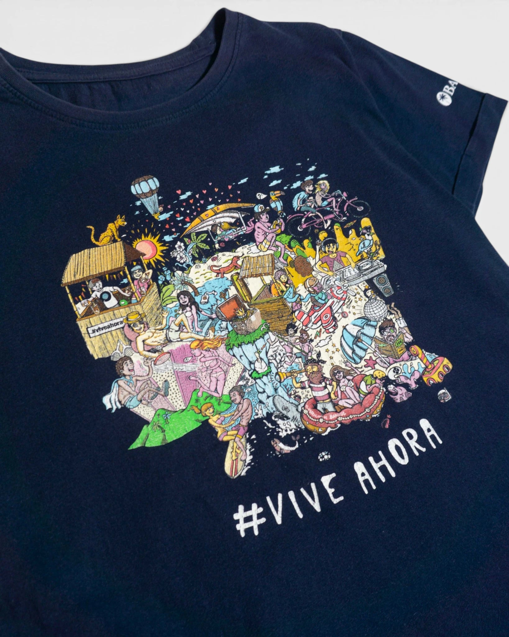 Camiseta Ron Barcelo Kukuxumusu Vive Ahora — Talla XS