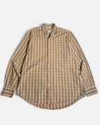 Camisa Burberry Vintage de Cuadros Camel — Talla M