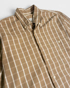 Camisa Burberry Vintage de Cuadros Camel — Talla M