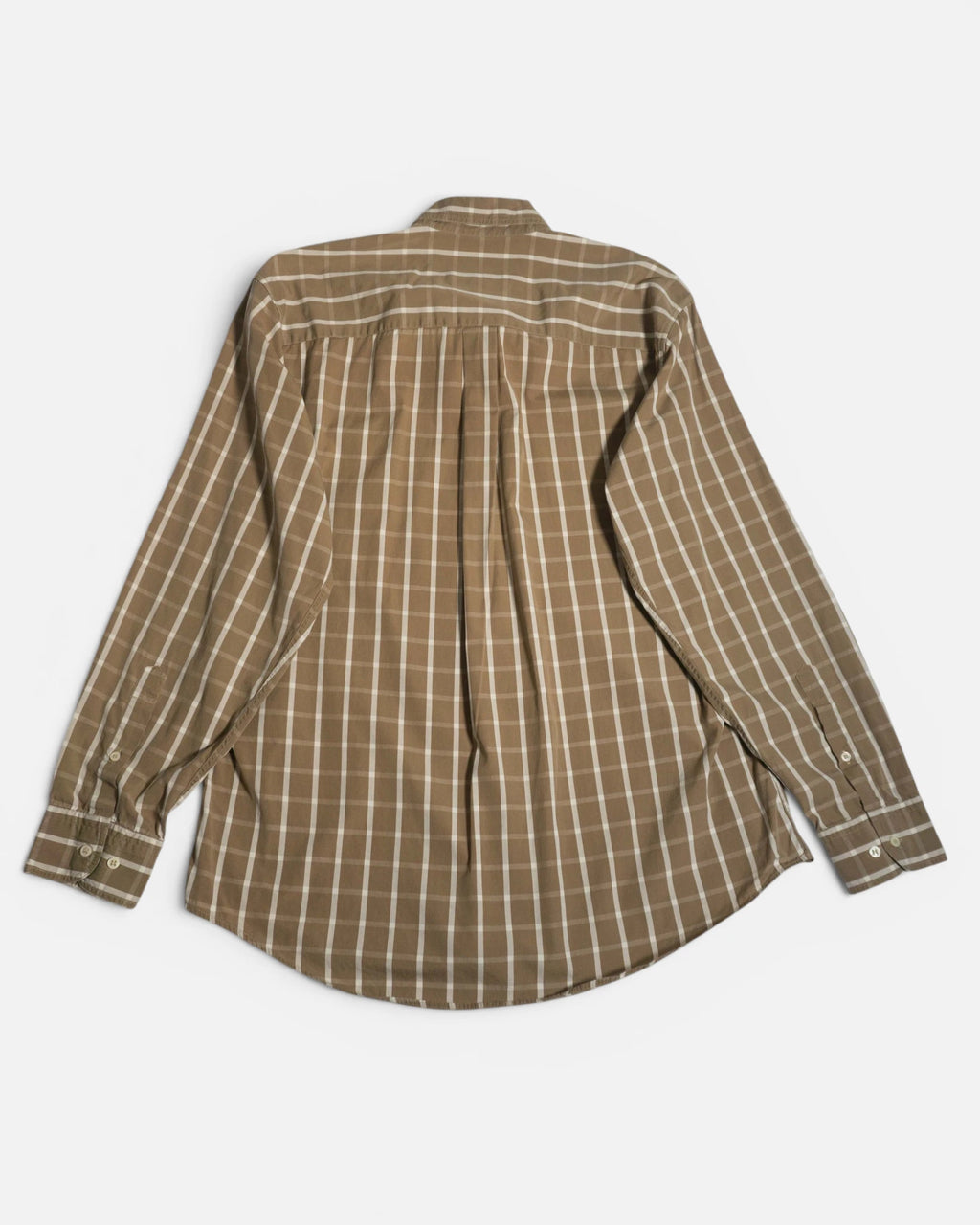Camisa Burberry Vintage de Cuadros Camel — Talla M
