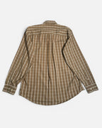 Camisa Burberry Vintage de Cuadros Camel — Talla M
