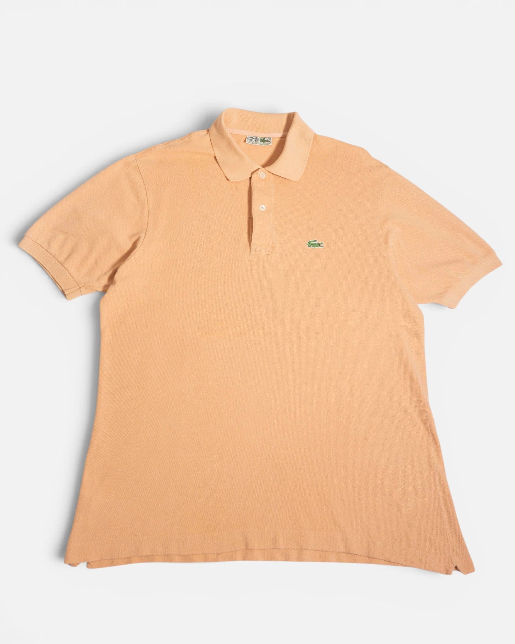 Polo Lacoste Vintage Color Naranja Salmón — Talla L