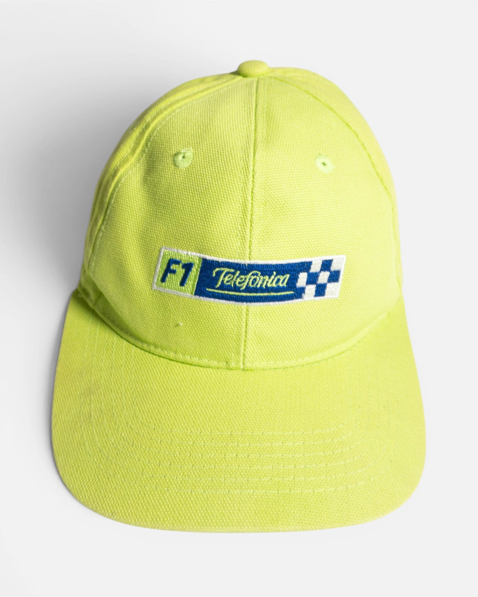 Gorra F1 Telefónica Vintage Ajustable Amarillo Lima