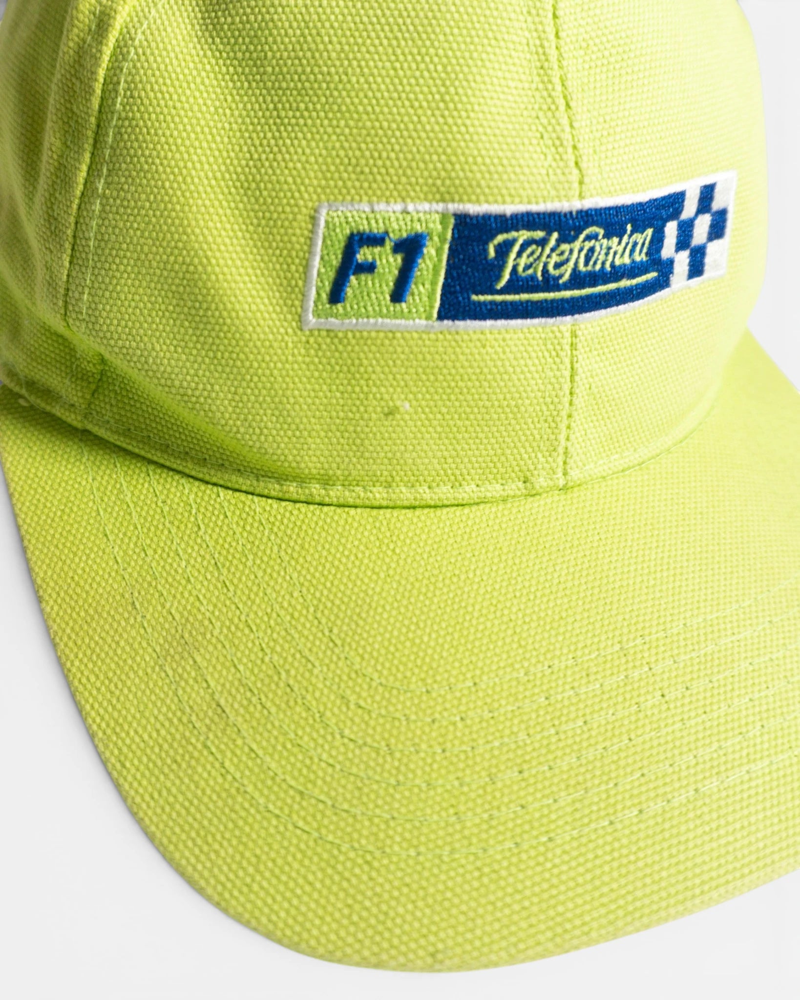 Gorra F1 Telefónica Vintage Ajustable Amarillo Lima