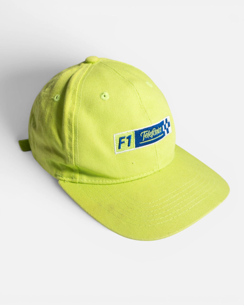 Gorra F1 Telefónica Vintage Ajustable Amarillo Lima