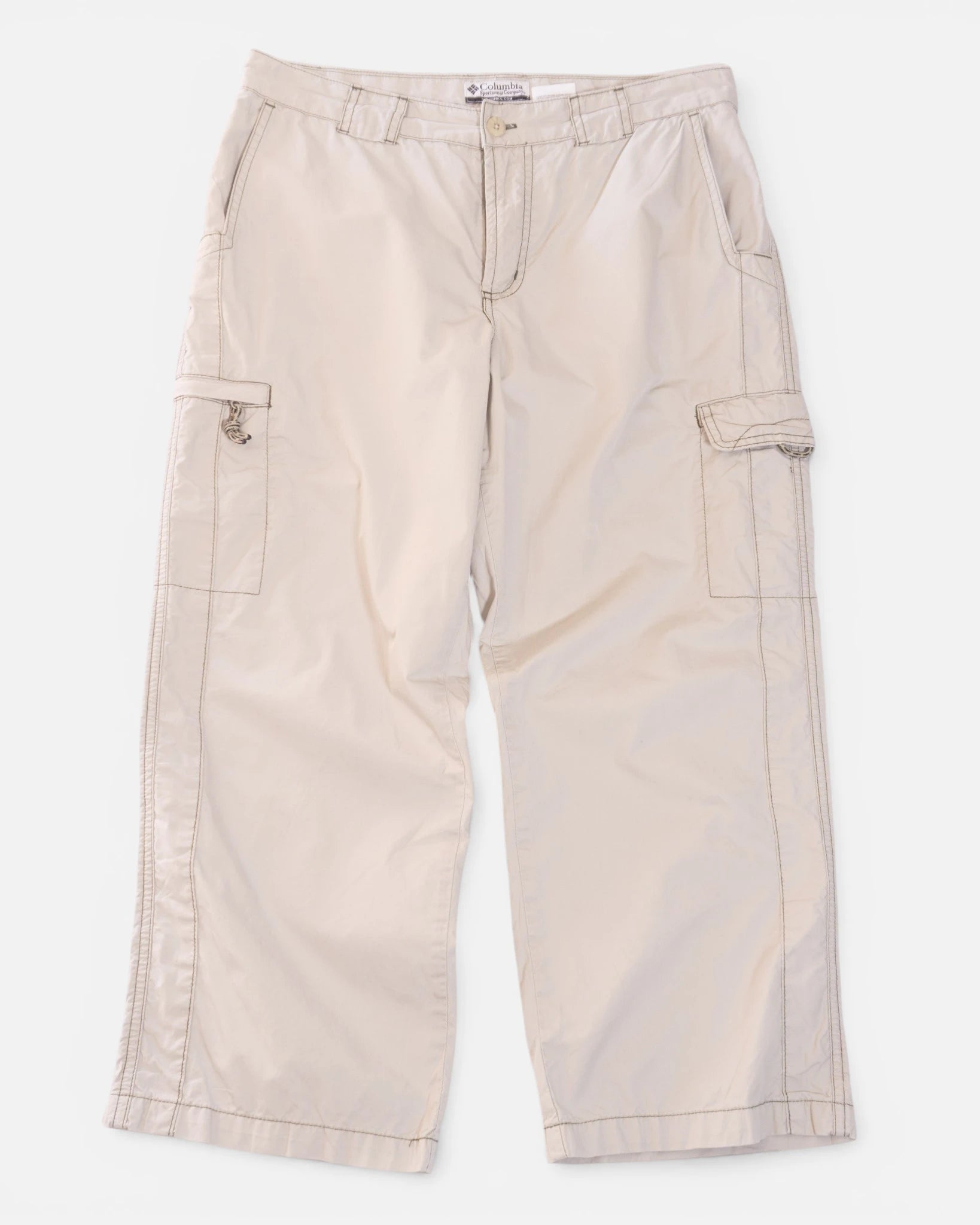 Pantalón Pirata Columbia vintage Cargo Beige — Talla M