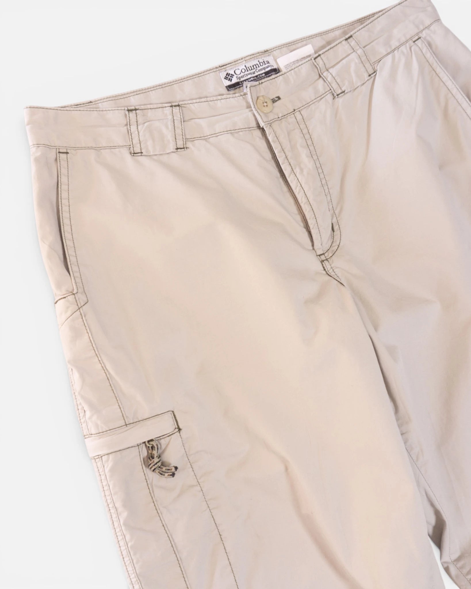 Pantalón Pirata Columbia vintage Cargo Beige — Talla M
