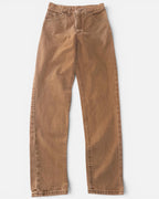 Vaquero Lee Vintage Marrón de Tiro Alto — Talla S