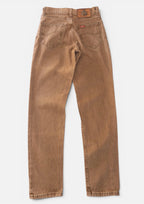 Vaquero Lee Vintage Marrón de Tiro Alto — Talla S