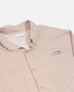 Camisa Columbia PFG Fishing Beige Vintage — Talla XL