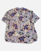 Camisa Zen Estampado Tropical Vintage — Talla M