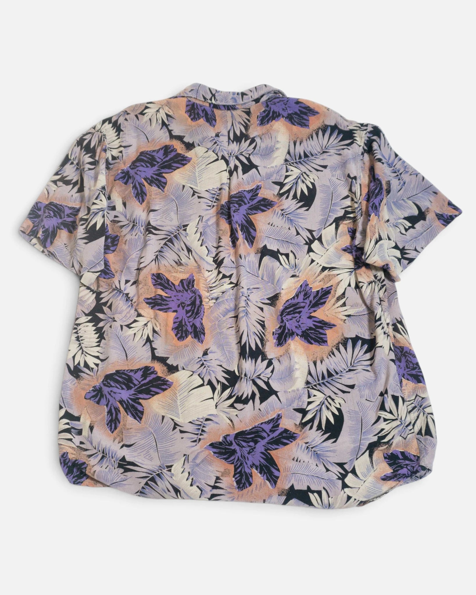 Camisa Zen Estampado Tropical Vintage — Talla M