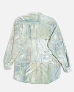 Camisa Abstracta Pastel Manga Larga Vintage — Talla M
