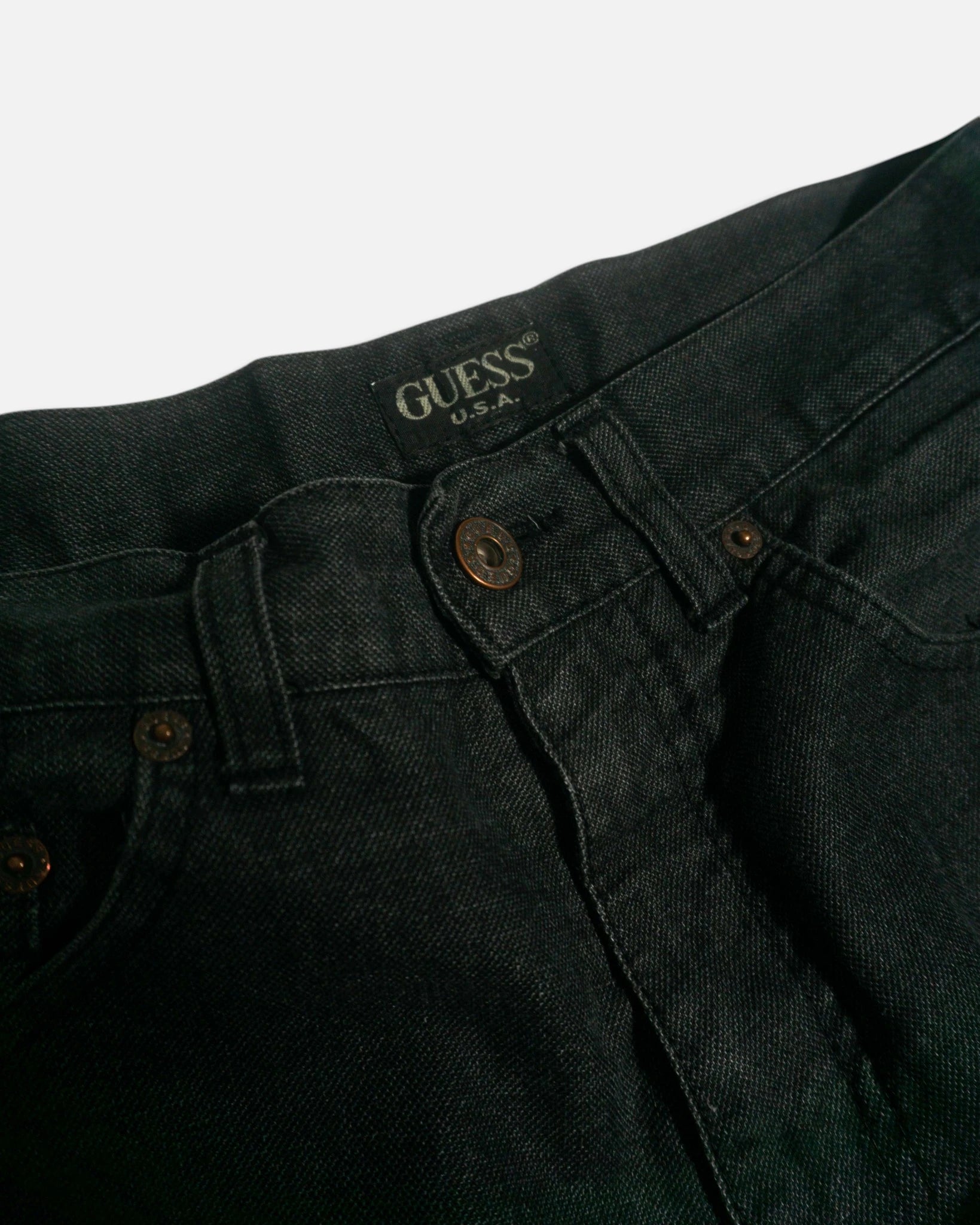 Vaquero Guess Denim Negro Vintage — Talla W31