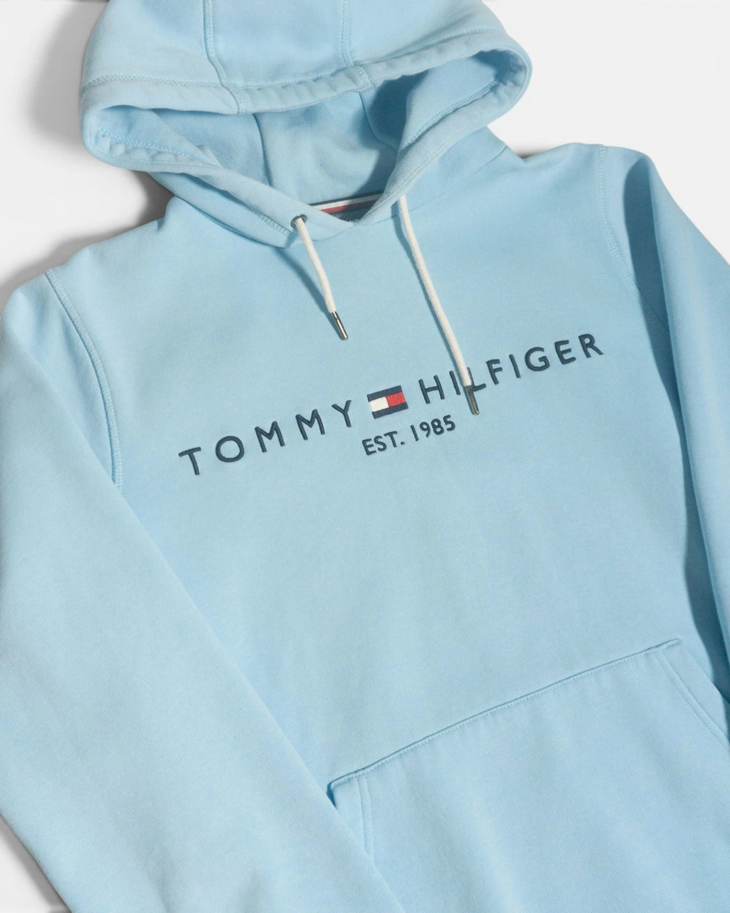 Sudadera Tommy Hilfiger Celeste Bordado — Talla M
