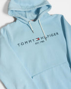 Sudadera Tommy Hilfiger Celeste Bordado — Talla M