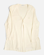 Cárdigan Burberrys Punto Crema Vintage — Talla 46