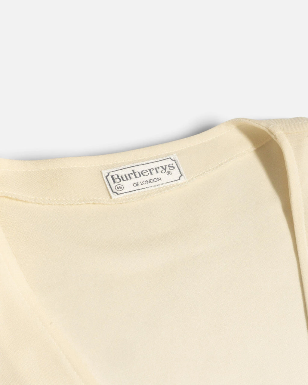 Cárdigan Burberrys Punto Crema Vintage — Talla 46