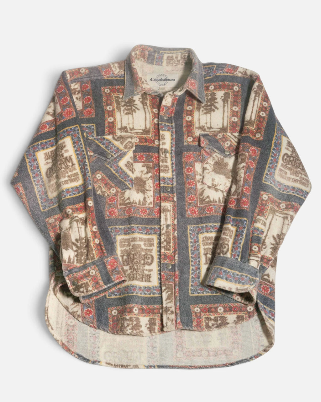 Camisa Franela A Cause des Garçons Vintage — Talla L