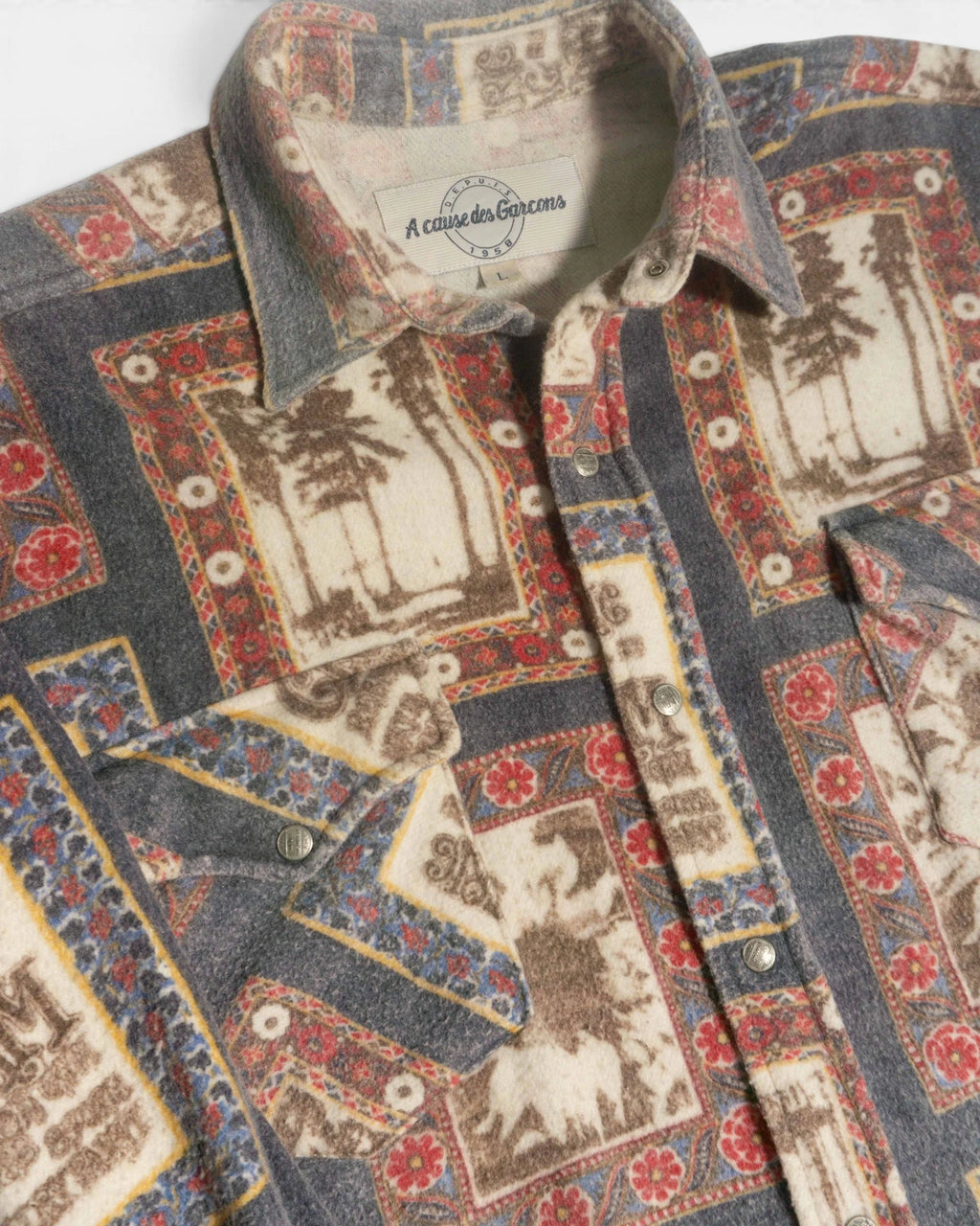 Camisa Franela A Cause des Garçons Vintage — Talla L