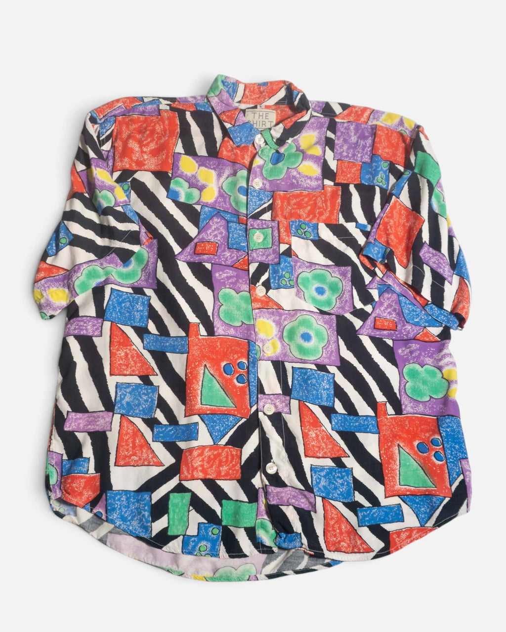 Camisa Geometrica Abstracta The Shirt Vintage — Talla L