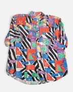 Camisa Geometrica Abstracta The Shirt Vintage — Talla L