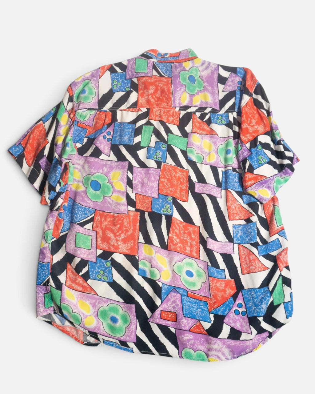 Camisa Geometrica Abstracta The Shirt Vintage — Talla L