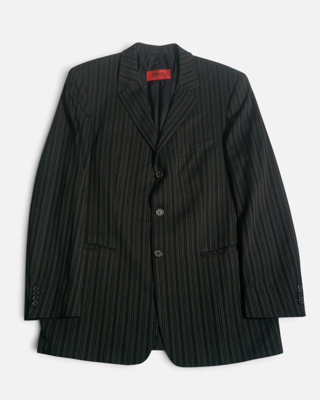 Traje Hugo Boss Raya Diplomática Vintage — Talla L