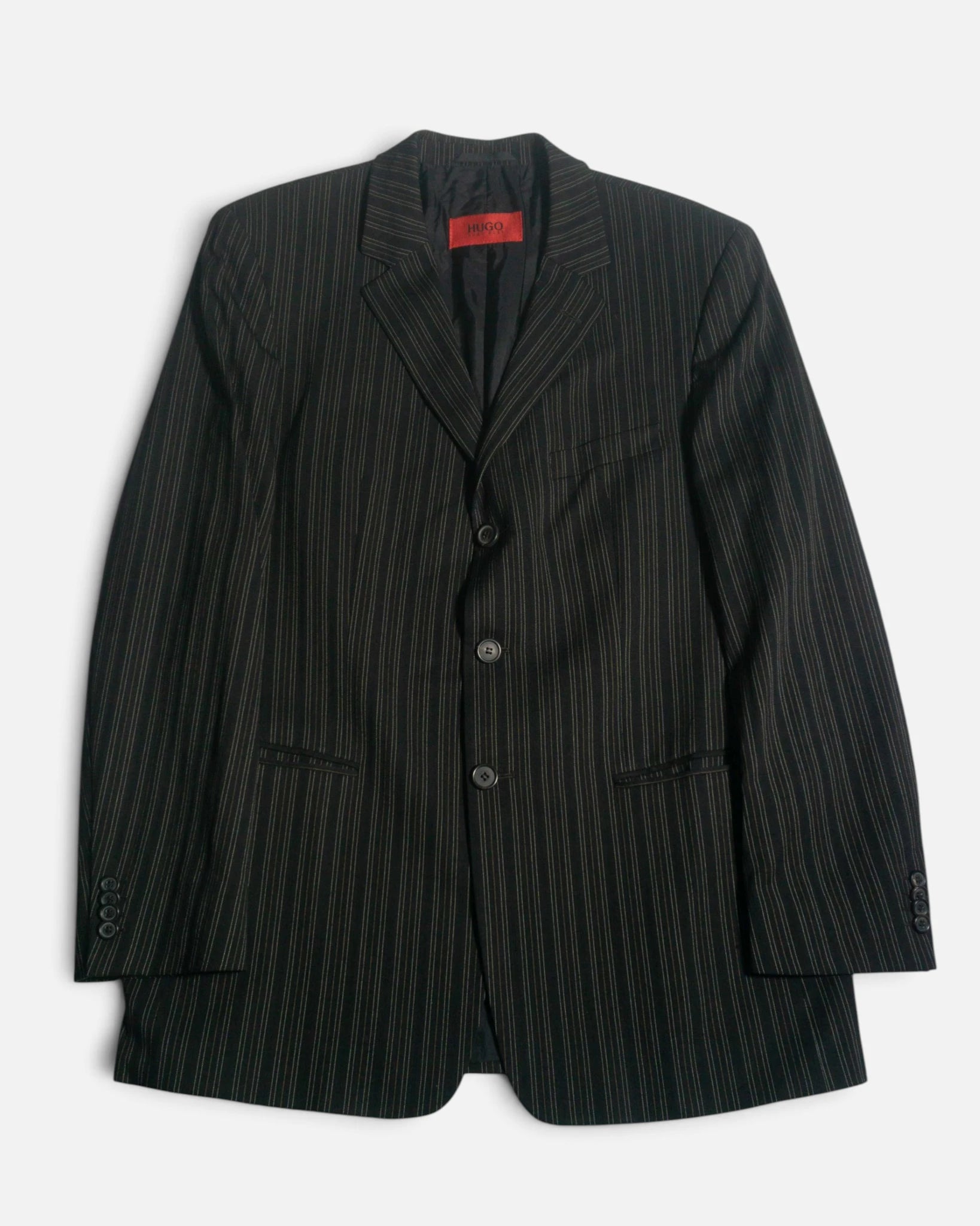 Traje Hugo Boss Raya Diplomática Vintage — Talla L