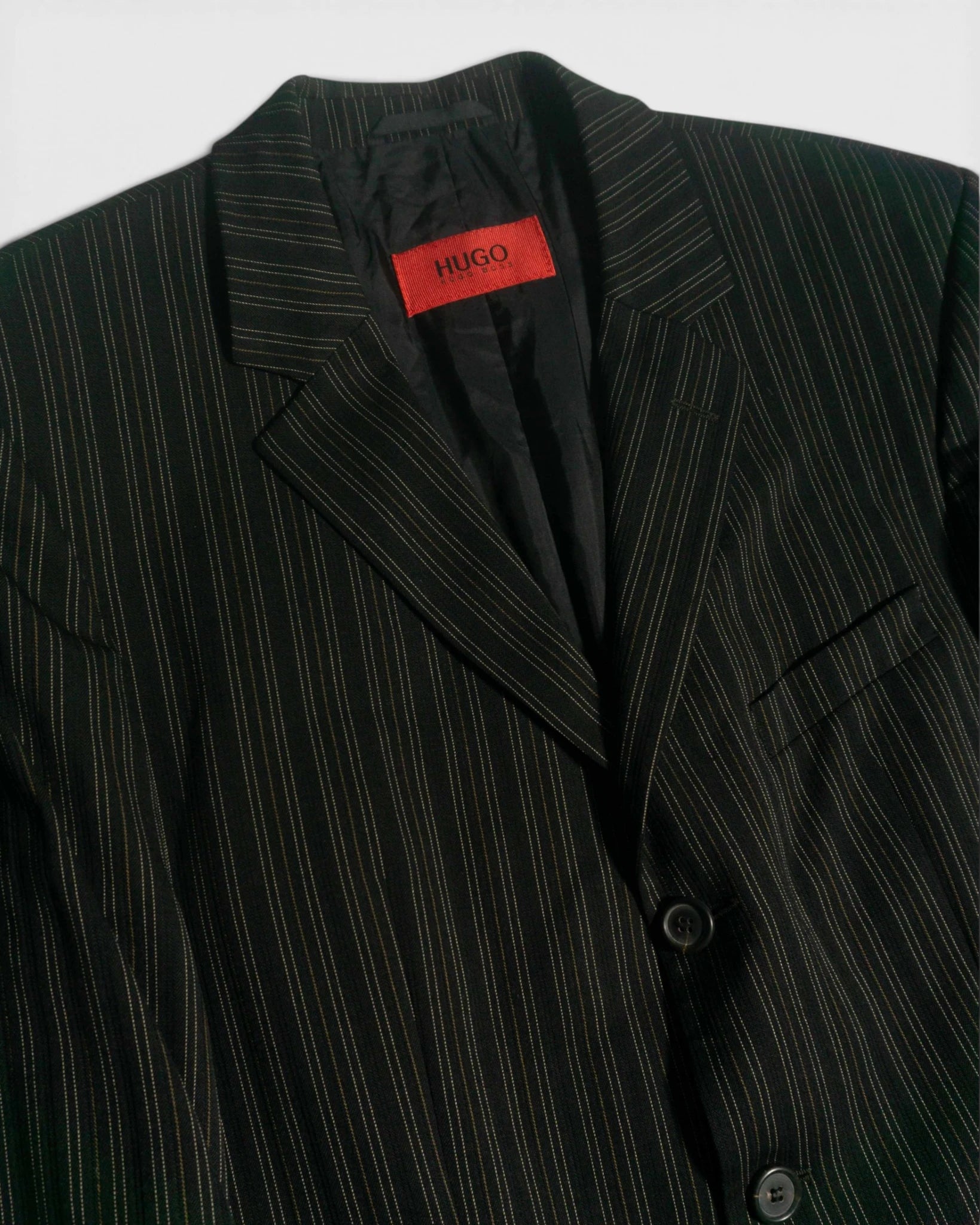 Traje Hugo Boss Raya Diplomática Vintage — Talla L