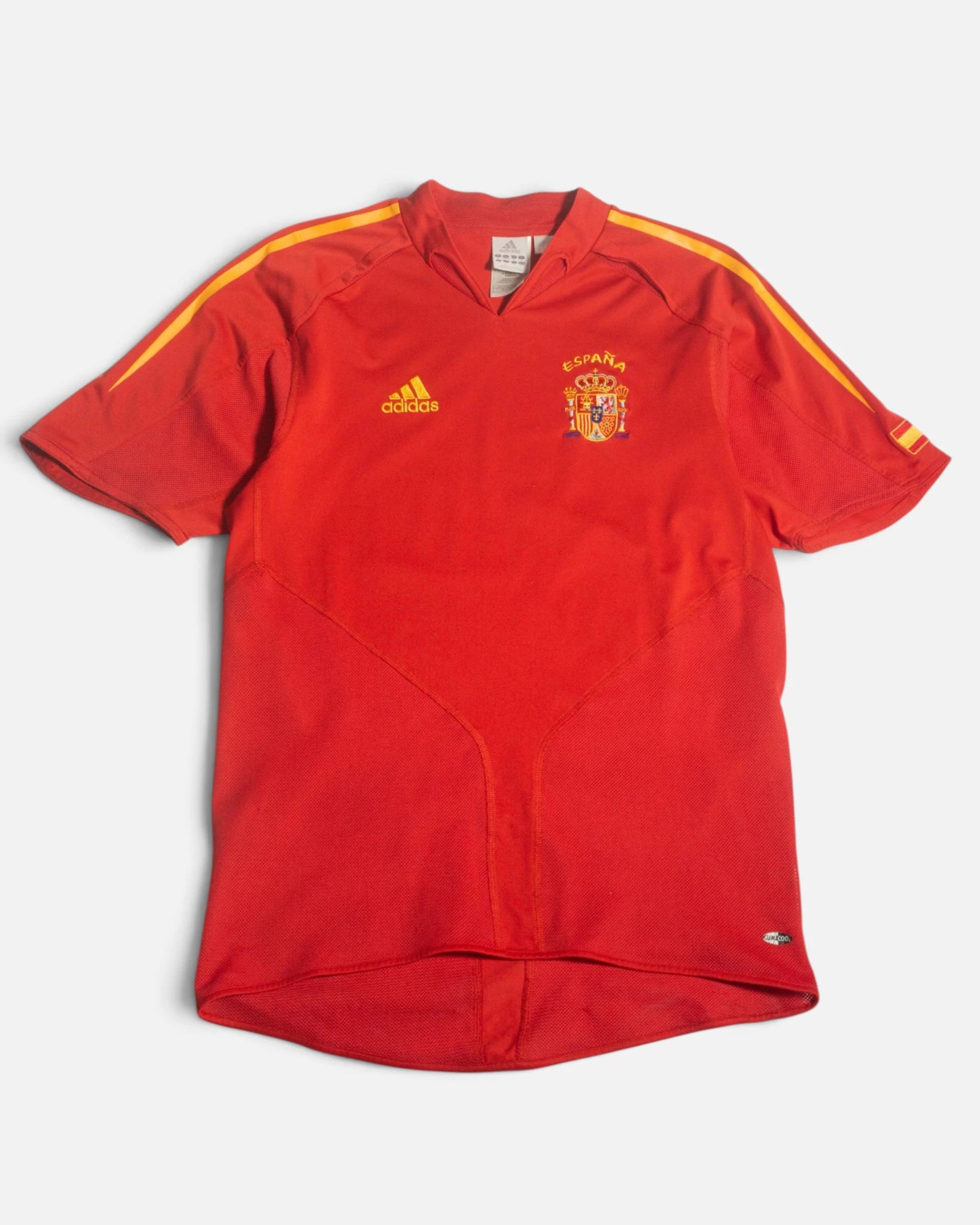 Camiseta España Adidas Home Euro 2004 Vintage — Talla S