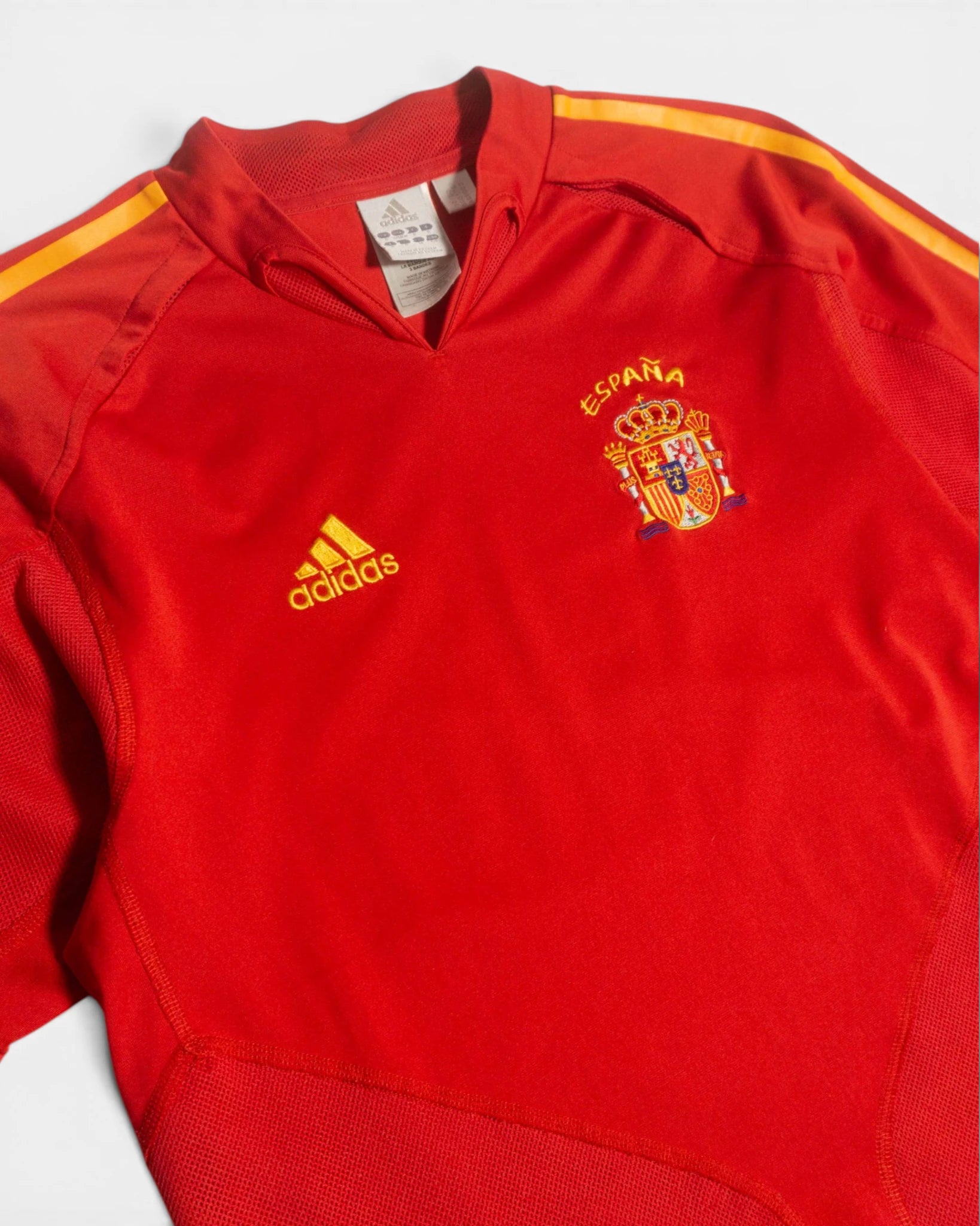 Camiseta España Adidas Home Euro 2004 Vintage — Talla S