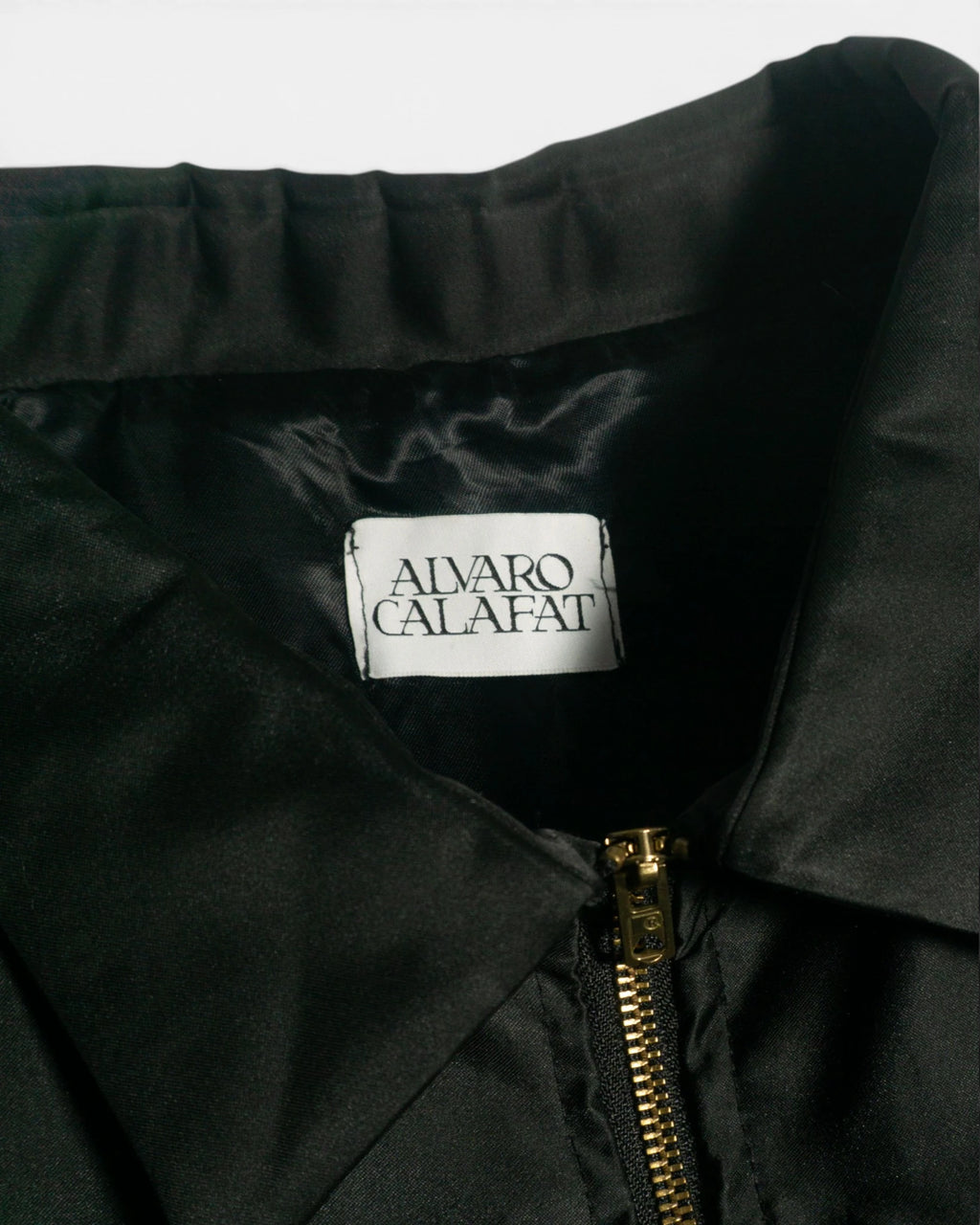 Chaqueta Alvaro Calafat Satén Negro — Talla M