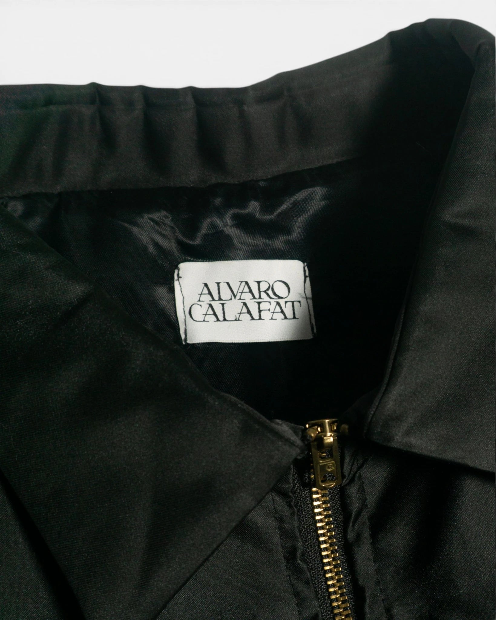 Chaqueta Alvaro Calafat Satén Negro — Talla M
