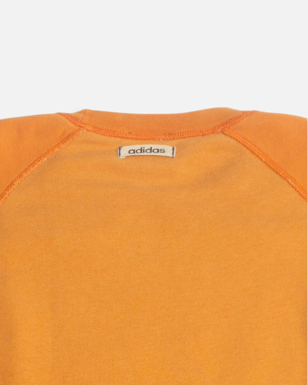 Sudadera Adidas Naranja Raglán Vintage — Talla L