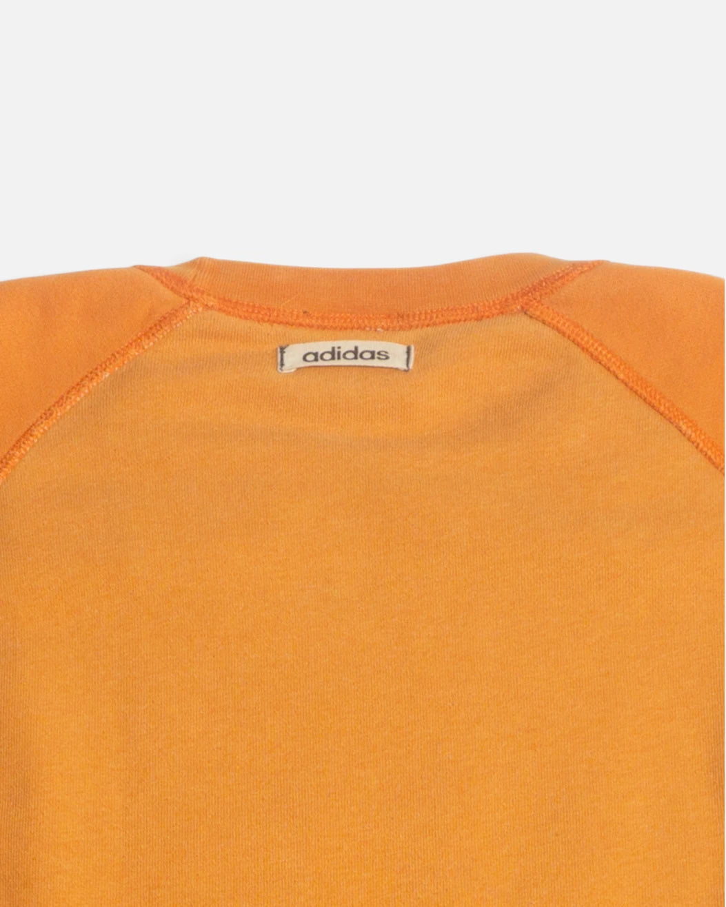 Sudadera Adidas Naranja Raglán Vintage — Talla L