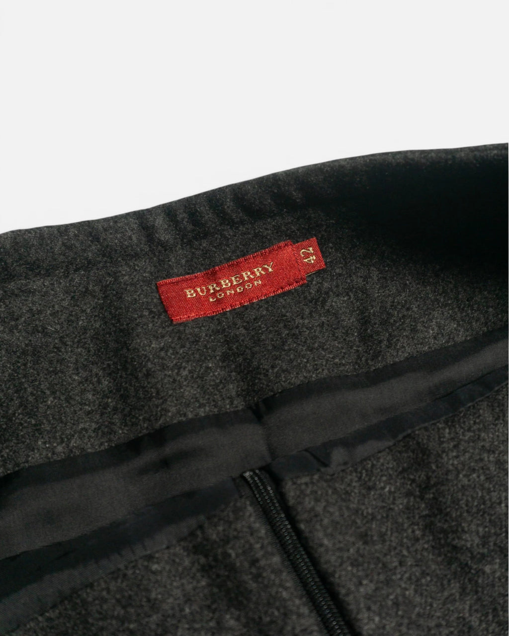 Falda Burberrys Gris Vintage 00s — Talla 42