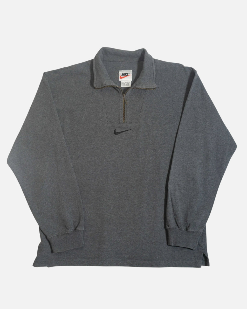 Sudadera Nike Half Zip Swoosh Centrado Vintage — Talla S